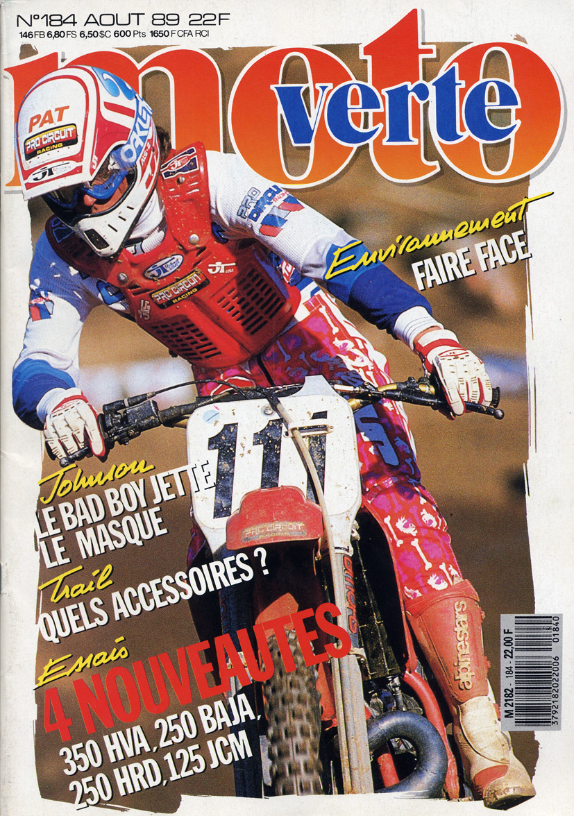 Moto Verte met en couverture Jean-Michel sur son numéro d'Août
